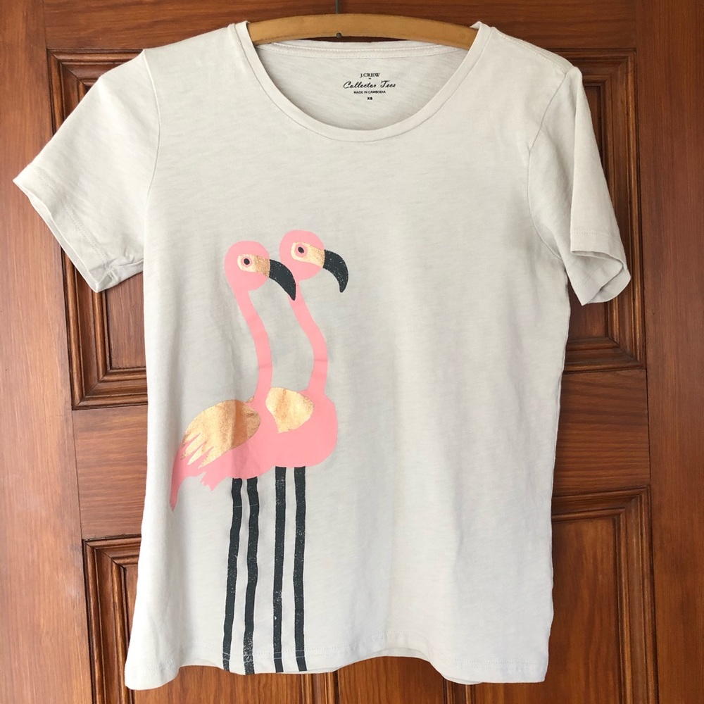 J Crew Flamingo Collector Tee